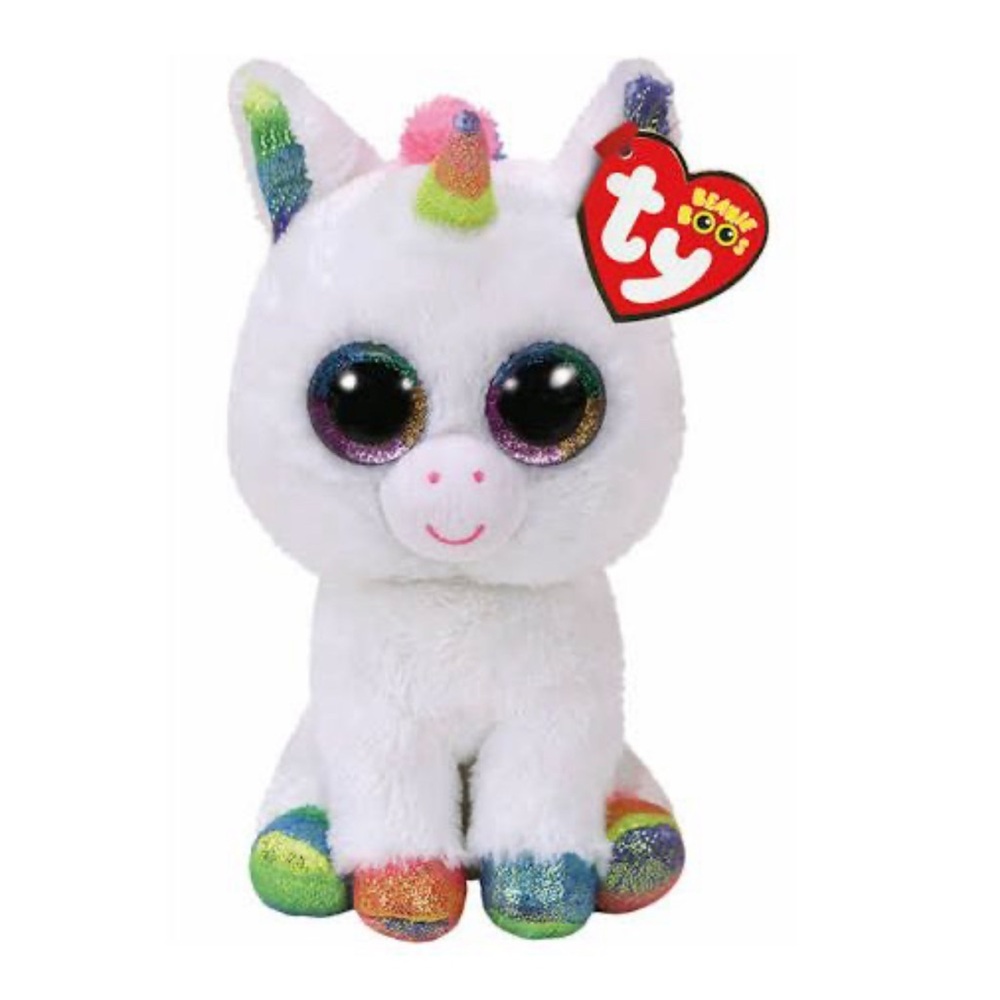Ty Beanie Boo Unicorn with Yellow Clip